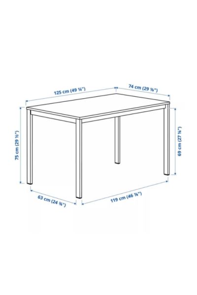 Mesa de comedor blanca