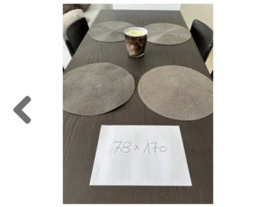 Dining table / living room table, dark wood, approx. 170x80 cm, like new