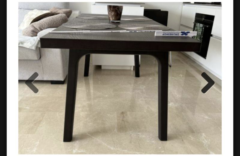 Dining table / living room table, dark wood, approx. 170x80 cm, like new