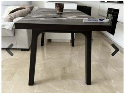 Dining table / living room table, dark wood, approx. 170x80 cm, like new