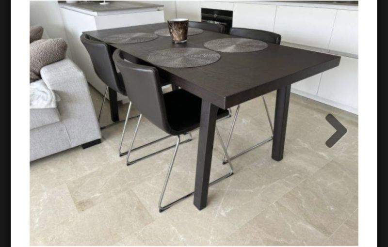 Dining table / living room table, dark wood, approx. 170x80 cm, like new