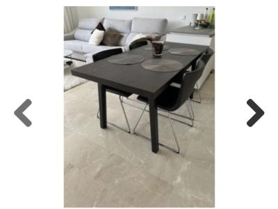 Dining table / living room table, dark wood, approx. 170x80 cm, like new