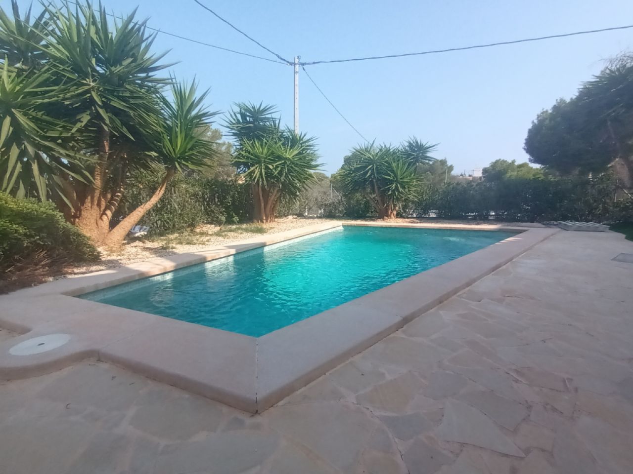 Ferien 2027: 2 Etagenchalet mit Pool, Terrassen, AC in ruhiger Lage von Cala LLombards -- CH 10 FZ