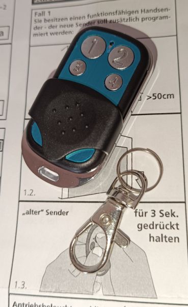 Mando a distancia para operador de puerta de garaje / portón SEIP