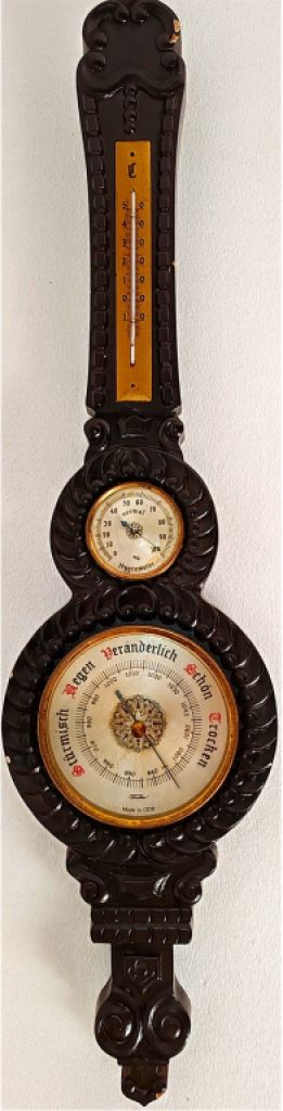 Fischer Wetterstation  bestehend aus Thermometer, Hygrometer und Barometer