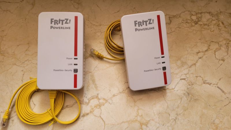 FRITZ!-Powerline 1000E adaptadores LAN, 2 unidades