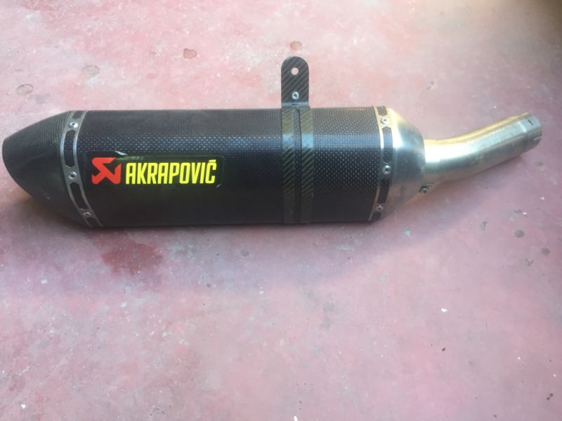 Para Yamaha FZ8 Escape Completo Akrapovic con colectores y Cetralita Dynojet Power