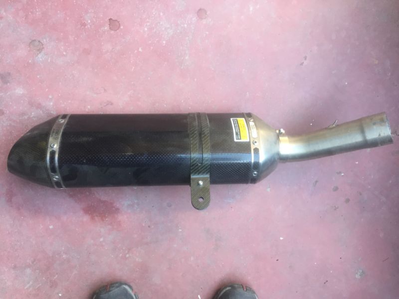 Para Yamaha FZ8 Escape Completo Akrapovic con colectores y Cetralita Dynojet Power