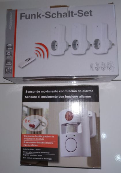 Interruptor inalámbrico con 3 receptores, + sistema de alarma