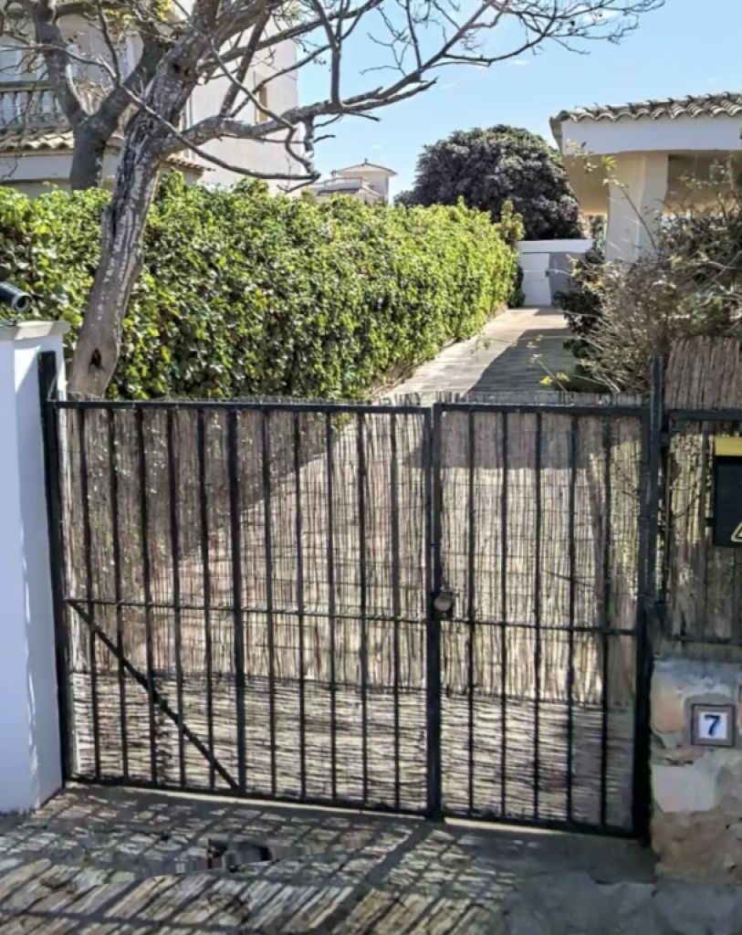 Garden gate, 2-leaf, solid iron!
