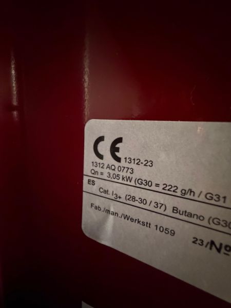 Horno de gas 3,05 kW