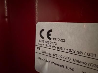 Horno de gas 3,05 kW