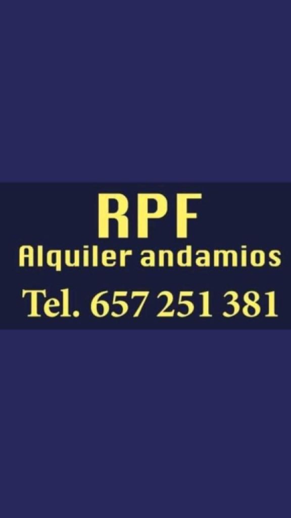 Andamios en alquiler con montaje