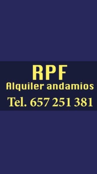 Andamios en alquiler con montaje