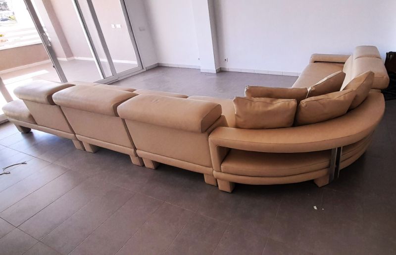 Gigantic real leather sofa