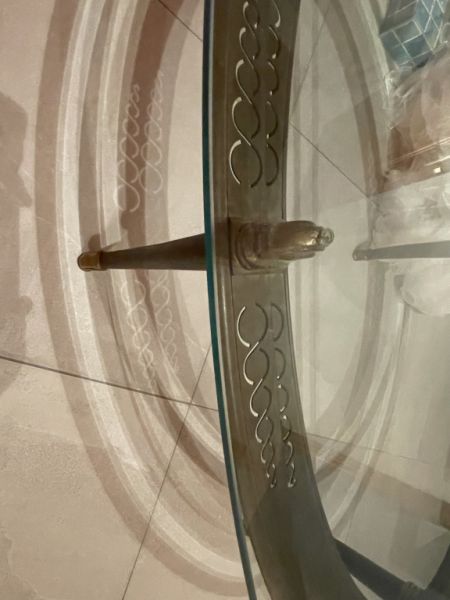 Mesa de cristal salón