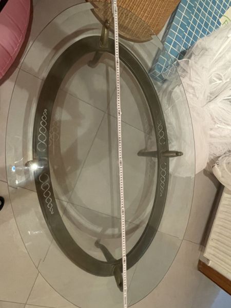 Mesa de cristal salón