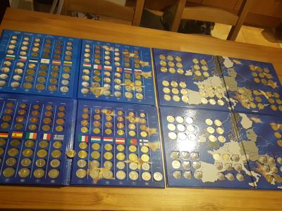 Große Euromünzsammlung in 4 Alben – 228 Münzen – Sammler