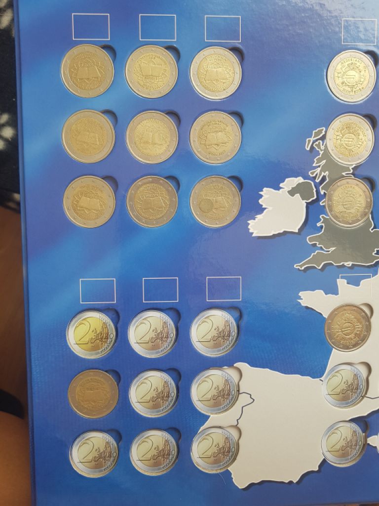 Große Euromünzsammlung in 4 Alben – 228 Münzen – Sammler