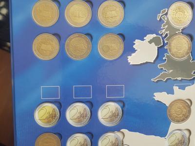 Große Euromünzsammlung in 4 Alben – 228 Münzen – Sammler