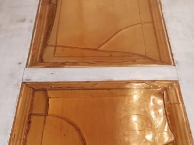 Großer Esstisch in Handarbeit gefertigt/echtes Holz inkl. 6x Riviera Maison Esstühle