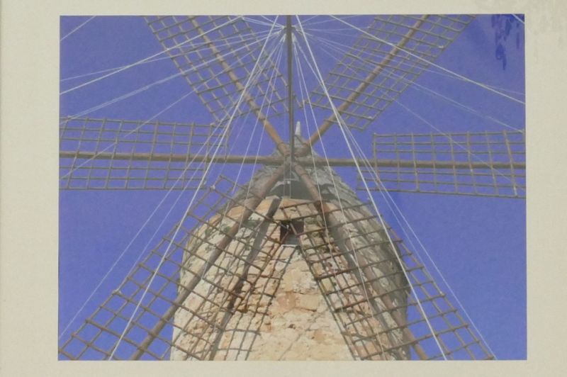 gran molino de carteles de impresión de arte Mallorca 100 x 80cm