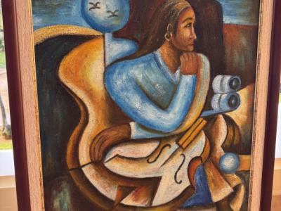 Cuadro grande aprox. aprox. 74 x 62 cm Óleo o Acrílico