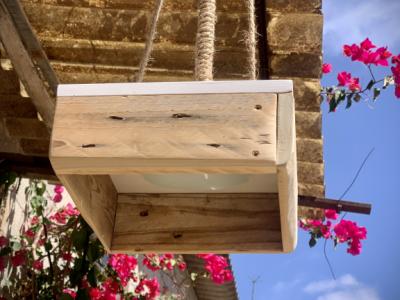 Lámpara colgante Lámpara de techo madera única Lámpara de mesa única E14