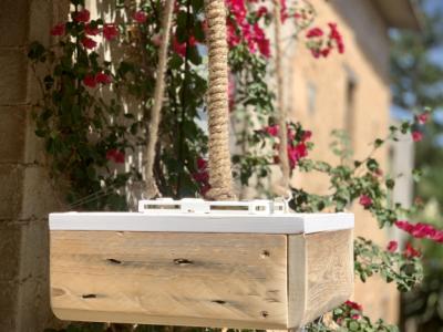 Lámpara colgante Lámpara de techo madera única Lámpara de mesa única E14