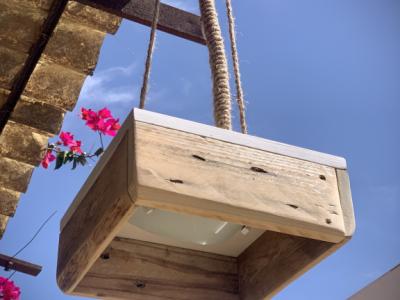 Lámpara colgante Lámpara de techo madera única Lámpara de mesa única E14