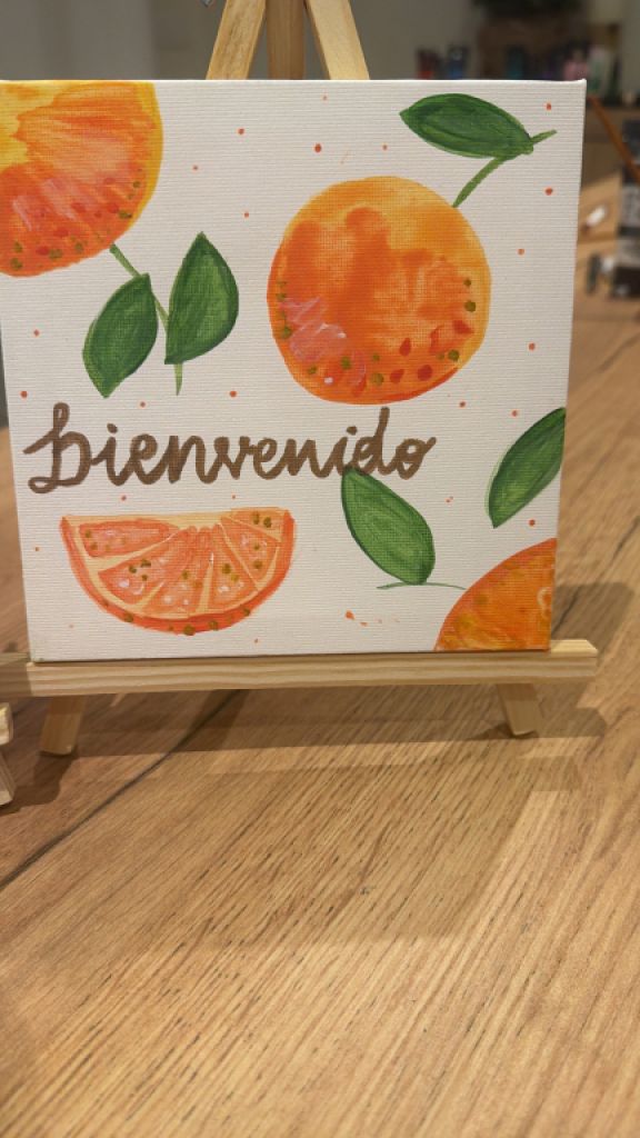 Cuadros de bienvenida pintados a mano “Bienvenidos” – por encargo