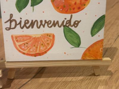 Cuadros de bienvenida pintados a mano “Bienvenidos” – por encargo