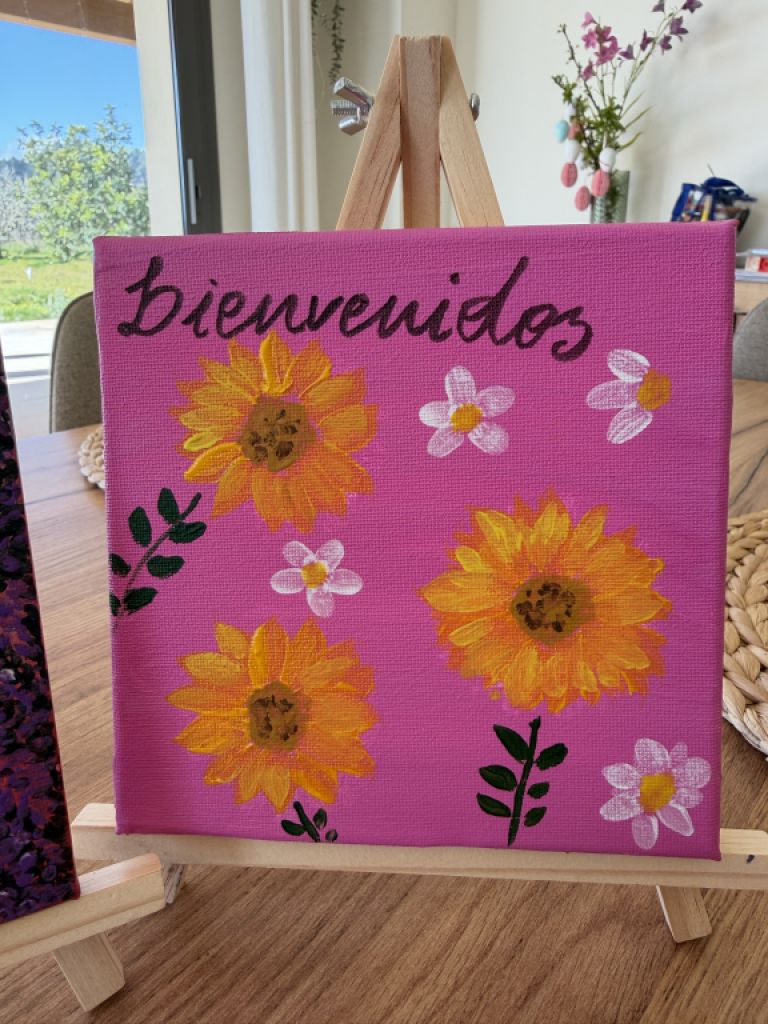 Cuadros de bienvenida pintados a mano “Bienvenidos” – por encargo