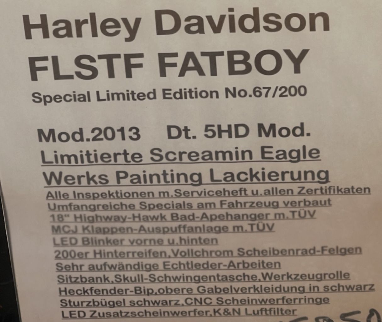 Harley Davidson Fatboy