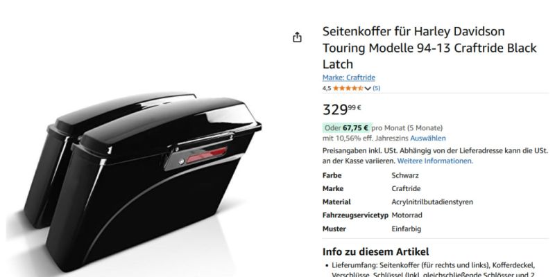 Harley Davidson Touring varios accesorios Manacor/Mallorca