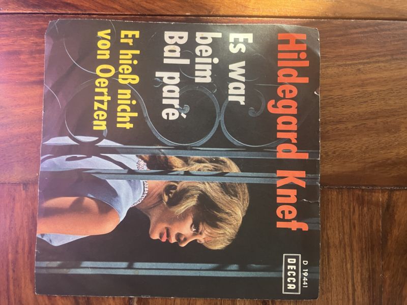 Hildegard Knef Schallplatte disco Single