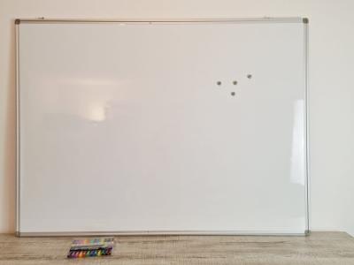 Pizarra magnética de alta calidad 90x120 cm blanca