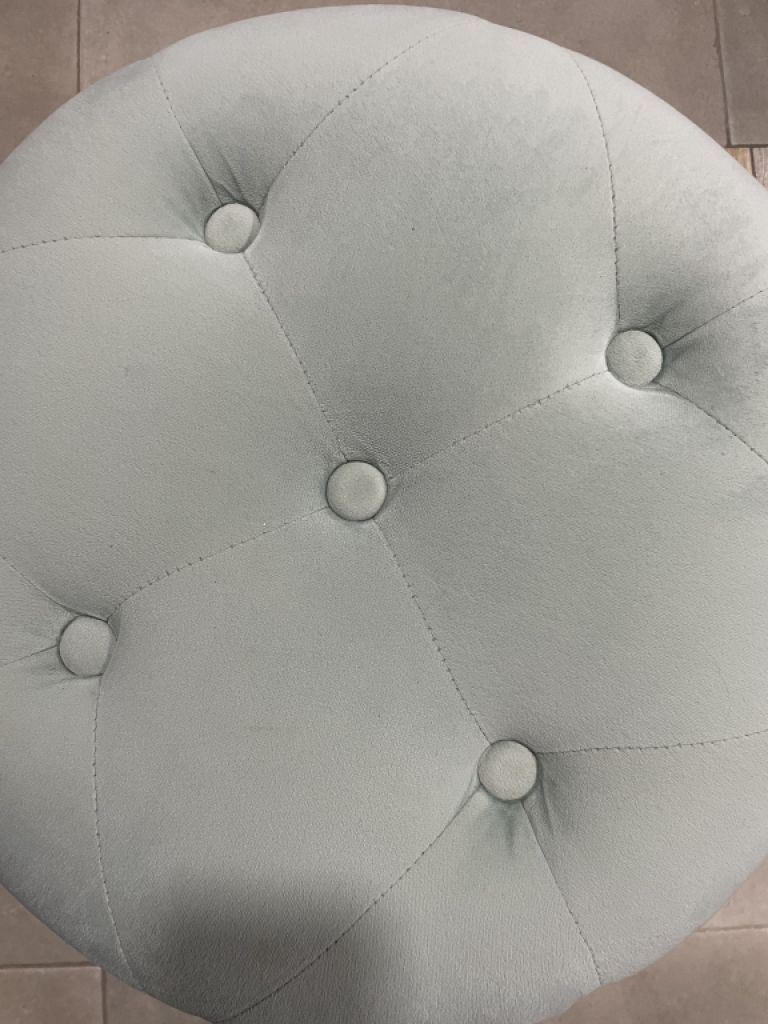 Stool with fabric cover