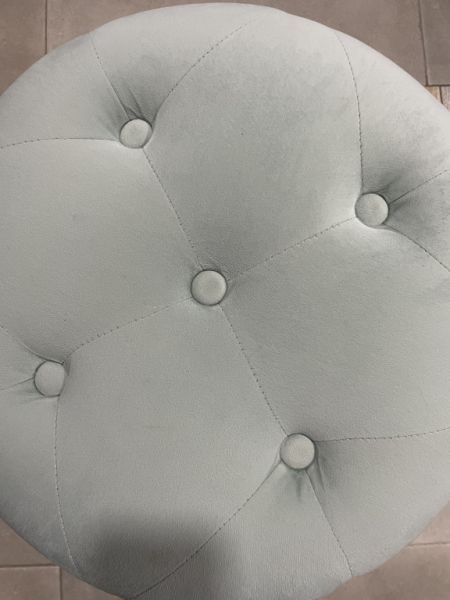 Stool with fabric cover