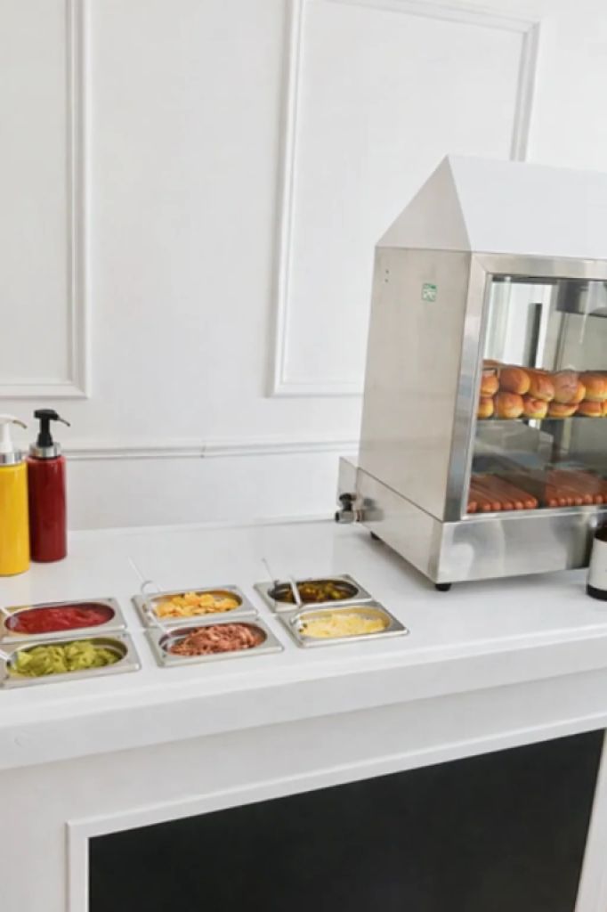 Carrito de perritos calientes para eventos