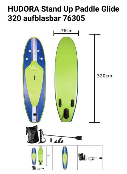 HUDORA Stand Up Paddle Glide 320 aufblasbar 76305