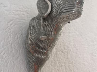 Dog Leash Hanger, Dog Silver