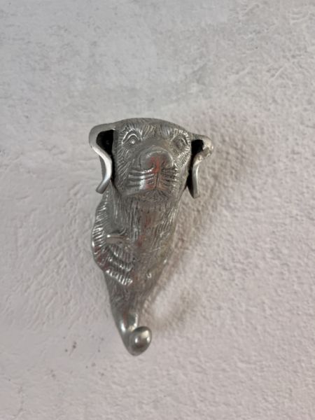 Dog Leash Hanger, Dog Silver