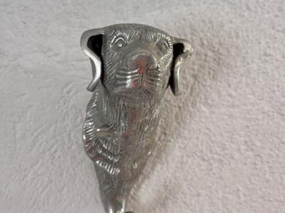 Dog Leash Hanger, Dog Silver