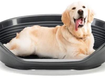 Hygienisches Hundebett, Hundeschale, Ferplast Korb Siesta Deluxe schwarz aus Italien, neuwertig
