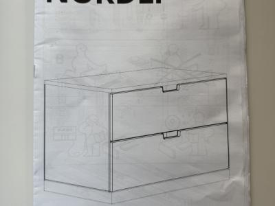 Ikea NORDLI Kommode mit 4 Schubfächern