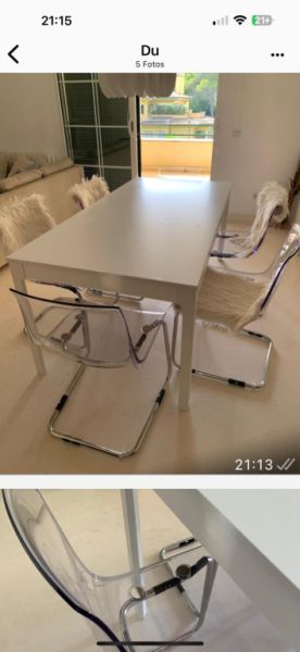 IKEA table EKEDALEN extendable white 180/240×90
