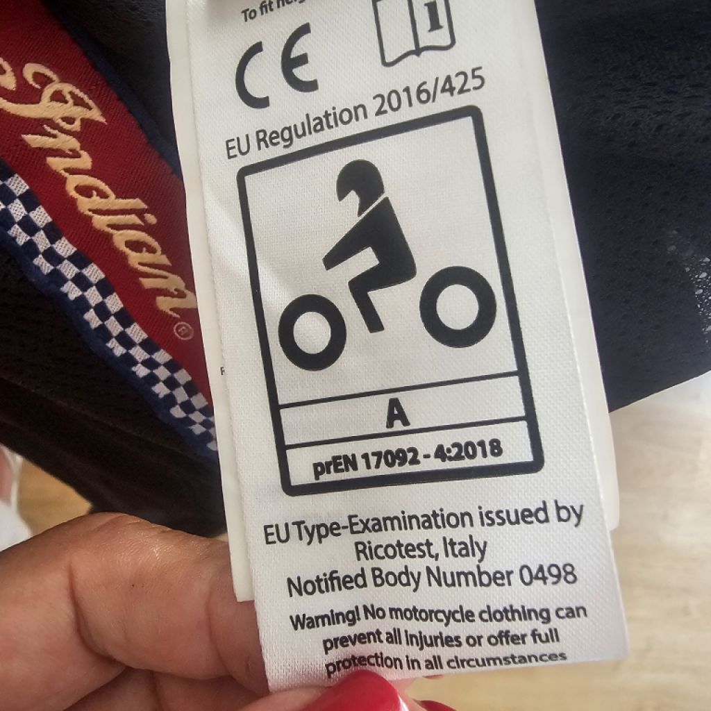 Chaqueta Indian Motorcycle Flat Track Racing Talla S