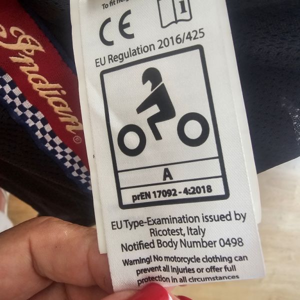 Chaqueta Indian Motorcycle Flat Track Racing Talla S