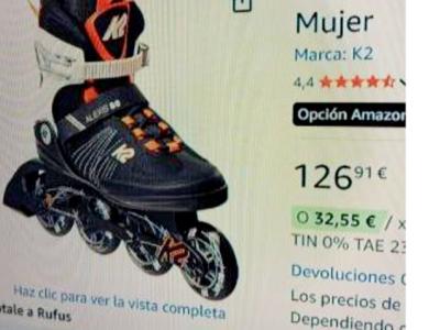 Patines en línea K2, inliners, patines talla 39